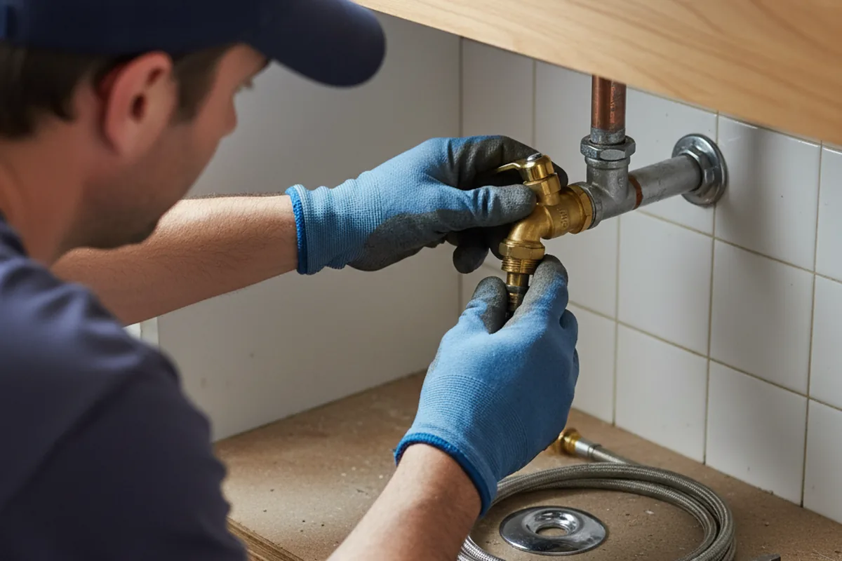 Shutoff valve and fitting work during Emergency Plumbing in Tennyson